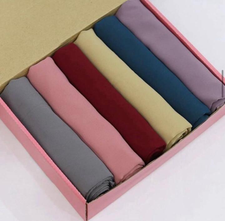 Plain Chiffon Goergette Hijab Staller For Girls & Womens