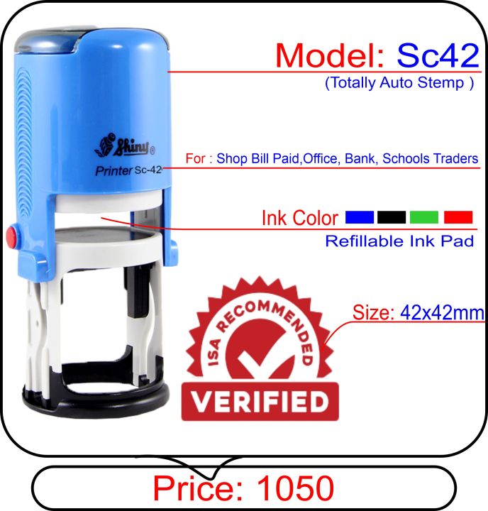 Customize%20Automatic%20Sc42%20Round%20Stamp%20Self%20inking%20refillable%20inkpad%20trodat%20colop%20opal%20stamp%20shiny%20r542%20-%20Image%202