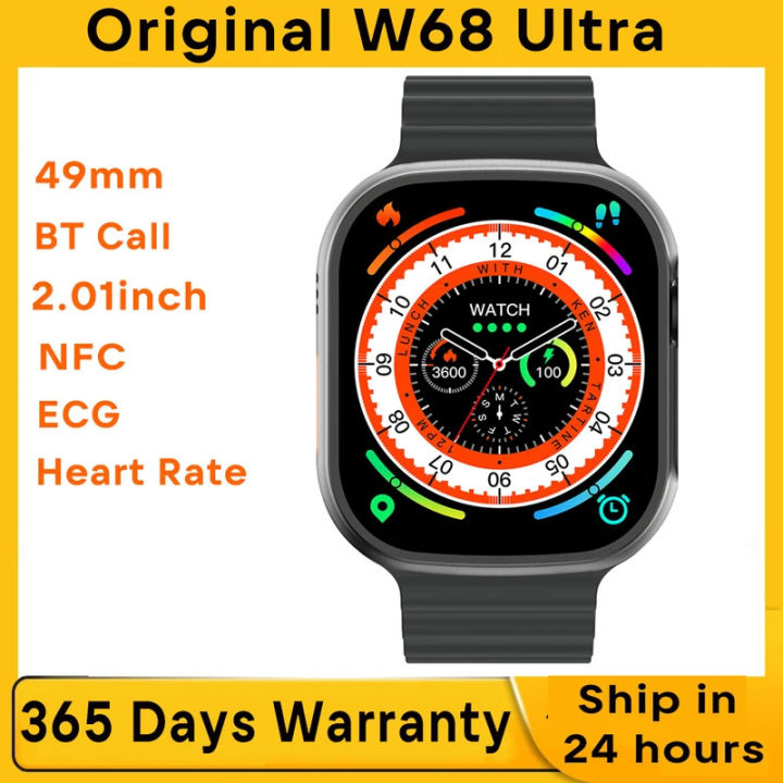 Microwear W68 U ltra Watch 8 Smart Watch Men 2.0 Inch 49mm Bluetooth Call NFC Heart Rate Wireless Charging SOS Sports SmartWatch