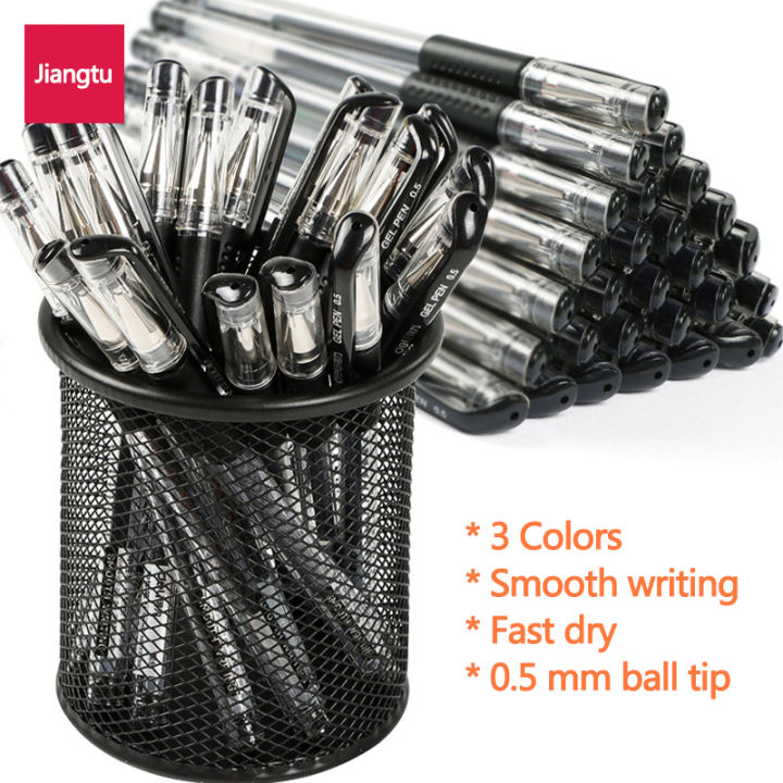 Wholesale price 6 Pesos! Ballpen 0.5 mm ball tip Black blue red available Gel pens Stationery School&office supplies