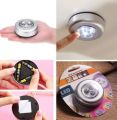 Tiny LED Round Light Stick N Click Self Adhesive Battery Operated Light Torch l ed Mini Night Lamp Bright Light Tap Light. 