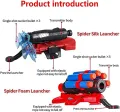 Spiderman Web Shooter Toy with Action Figure Kids Plastic Spiderman Launcher Gloves Wrist Toys Set Gift For Kids Spider Web Shooting Game BABA TOYS Gloves with Action Figure Wrist Toy Set, Movie Theme, Plastic & Nylon Material. 