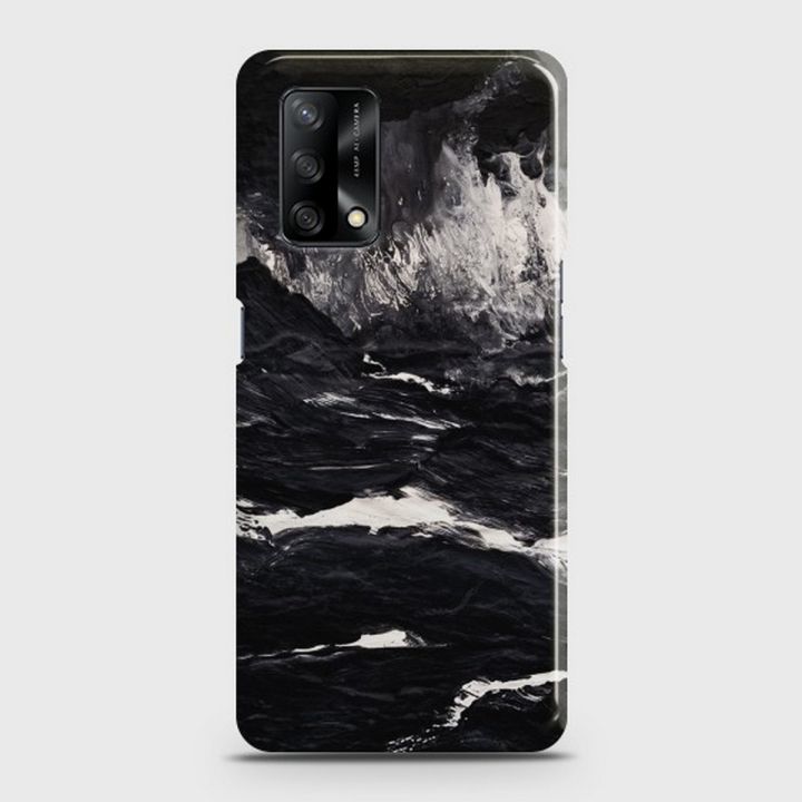 Oppo F19 Cover - SkinLee HQ Hard Case - Black Marble - SKINLEE-245-1-846-647