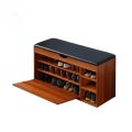 Premium Quality Entrance Wooden Shoes organizer Shoes Rack with Seat Cushion. 