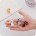 1/4Pcs Creative Cute Cartoon Teddy Dog Shape Pencil Rubber Eraser Gift Kids School Office Reward Supplies Stationery Pencil Eraser. 