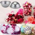 2Pcs 4.5/5.5/6.5cm 3D Aluminum Alloy Homemade Round Sphere DIY Bath Bomb Mold. 