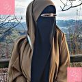 Elastic Half Niqab Patti for Women/Girls – Breathable, Comfortable, Black Color. 