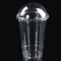 ( pack of 10 ) Disposable plastic Juice glass 480 ml with cap and straw stylish juice glass. 
