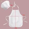2 Pieces Baby Chef Apron and Hat Infant Baby Chef Costume Kids Costumes Set. 