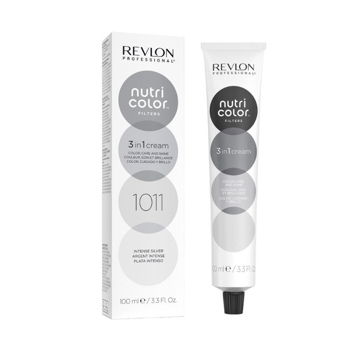 Revlon Professional Nutri Color™ Creme 3-In-1 Cocktail Hair Color - Intense Silver 1011 - 100ml