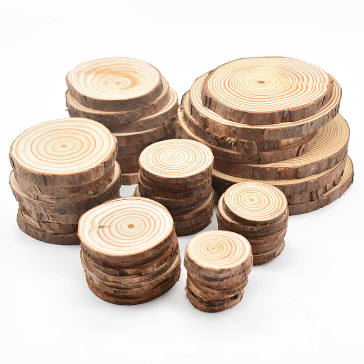 Natural Wood Round Coasters Set Wooden Coasters Coffee Tea Mug Drinks Holder Cup coaster