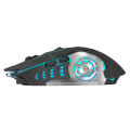 T2 Pro Wireless Rechargeable Gaming Mouse - 6 Buttons, Mechanical Design, Portable Mouse for PC & Laptop. 