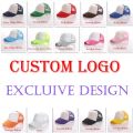 Factory Price! Free Custom Logo Baseball Cap Trucker Hat 100% Polyester Hats Blank Mesh Cap Men Women Gorras. 
