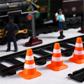Mini Traffic Cones 10Pcs Miniature Road Cones Construction Cones Kit Traffic Signs Toys. 
