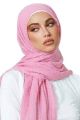 Crimp Hijab Premium Soft Cotton Hijab Scarf/Scarf - Lightweight Iron-Free Fabric Crinkle Crimp Hijab Scarf Hejab Cotton Crimps Scarf Stoller for women & Girls. 