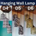Beautiful Aesthetic Hanging Wall Lamp 3 pcs Set Beautiful Roof Lamp For Bedroom Unique Modern Fibre Plastic Haging Wall Lamps With Wooden Base and 3 modes Bulb E27 Hanging wall lamp Stylish Lamps For Hall Room Dining Room Bedroom jhumar fanoos chandelier. 