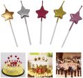 Birthday Cake  Special Candles Pack Multi Colors Stars Cake Candles For Birthday - Anniversary Cake Decoration. 