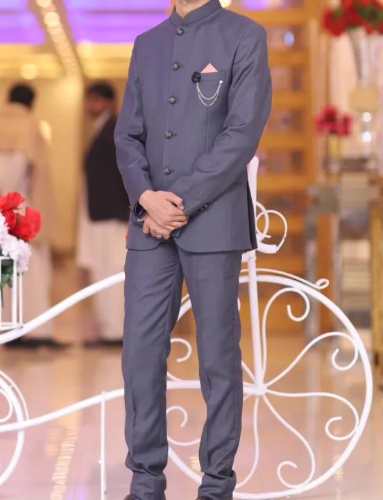 2pcs/Prince%20Pent%20Coat%20formal%20wedding%20wearing/solid%20color/unique%20style%20-%20Image%203