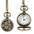 Fashion Women Vintage Quartz Pocket Watch Alloy Hollow Out Flowers Necklace Pendant Lady Girl Sweater Chain Clock Gifts. 