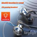 Leyoya X8 Gaming Earphones with Dual Mic Live Streaming Game Karaoke Online Class Gift Gaming Headset with Mic PUBG Noise Cancelling Bass Surround Gaming Headphone Gaming Earphone with Mic Hifi Xiaomi Huawei Stereo. 
