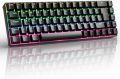 RK ROYAL KLUDGE RK68 Wireless Hot Swappable 65% Mechanical Keyboard, 68 Keys Compact Bluetooth Gaming Keyboard with Stand-Alone Arrow/Control Keys, Blue Switches_ UK Layout. 