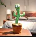 Dancing Cactus Stuffed Toy with Music Dance Birthday Party Decoration Plush fidget Toys for Boys and Kids Dolls Valentines Gift Ideas Girl Birthday Gifts. 