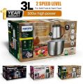 Premium - Quality Multi-Function Food Processor 3L & 5L Capacity - Stainless steel bowl with 3-Speed Control 4-Sharp Blade - Meat Chopper - Professional Meat Qeema Grinder Mixer Machine & Hand Blender - Household Electric Food Grinder - Kitchen Appliances. 