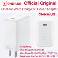Original OnePlus 65w Warp Charger for Oneplus 9 Pro 8T Warp Charge 65W Warp Charger with Quick Rapid Charge Power Charger AC Adapter Power Adapte Oneplus 7t PRO McLaren Original 5 6 6t 7pro Warp charger 30W USB Dash Adapter Type C. 
