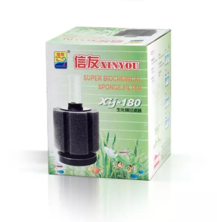 BIOCHEMICAL  SPONGE FILTER FOR Small Size Fish Tank - Model XY 180 - Best Filter For Small Size Fish Aquarium