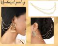 Beautiful simple 3 step Sahara earrings elegant design 3 colour available White Golden Silver. 