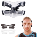 Sports Face Guard, Nose Guard for Broken Nose, Basketball Football Softball Training Face Protect Shield, Easy Install Clear Open. 