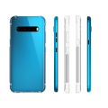 For LG V60 ThinQ 5G Shockproof Non-slip Waterproof Thickening TPU Protective Case(Transparent). 