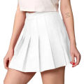Skirts Store Women's High Waisted Casual Dress, School Uniforms Solid Pleated Short Skirt - Skirt For Women - Night Skirt For Women - White Skirt. 