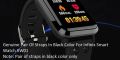 100% Original Pair of Straps For Infinix Smart Watch XW01 Black Color. 