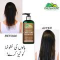 Chiltanpure Caffeine Shampoo revitalizes dry, dull, and brittle hair by deep cleansing. 
