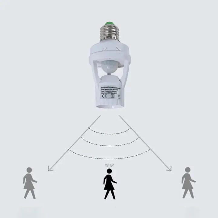 "360%C2%B0%20Smart%20PIR%20Motion%20Sensor%20Bulb%20Holder%20%7C%20Automatic%20E27%20Light%20Socket%20Adapter%20with%20Adjustable%20Timer%20&%20Lux%20Control%20%7C%20Energy%20Saving%20Lamp%20Base%20for%20Home%20&%20Office"%20-%20Image%204