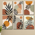 set of 6 abstract art wooden canvas frames for wall decoration / sticky photo tiles. 