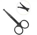 Small and Manual Stainless Steel Nose Hair Cut Round Head Scissor. 