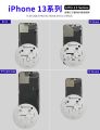 Mechanic 3Pcs UFO Steel Stencil LCD Screen Protection For Iphone 11 12 12Mini 12Pro Max 13 Mini 13 Pro Max Screen Pop-Up Repair. 