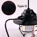 LED Lantern Vintage Portable Camping Light Type-C USB Rechargeable Tent Lamp Daily Waterproof for Hiking Fishing Emergency Lamp. 