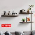 New Set of 3 Floating wooden Shelves , wall decoration wall mounted shelves, book shelf , decorative items. 