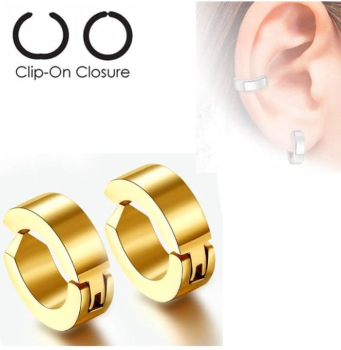 Earring for boys and men stainless steel Good Quality Ear clip earrings ...