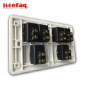 Ittefaq 6 Button switch plate Electric China Fitting Sheet China Switch Board. 