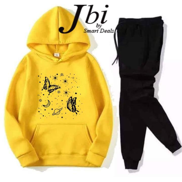 Printed Hoodie And Trouser Winter Collection Fleece Export Quality Hoodies For Women