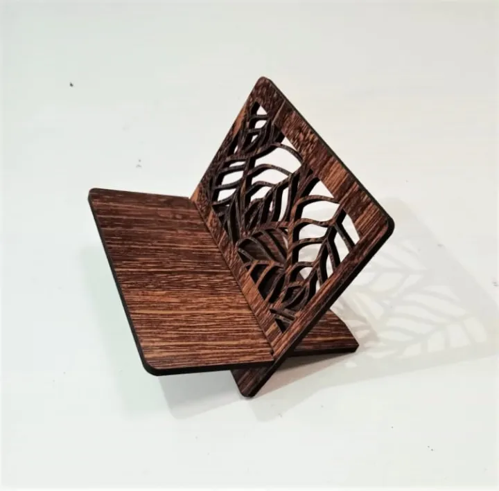 Visiting%20Card%20Holder,%20Office%20Cards,%20Table%20Organizer,%20Laser%20Cut,%20Laminated%20MDF%20Wood,%20Brown%20Color,%20Leaves%20-%20Image%202