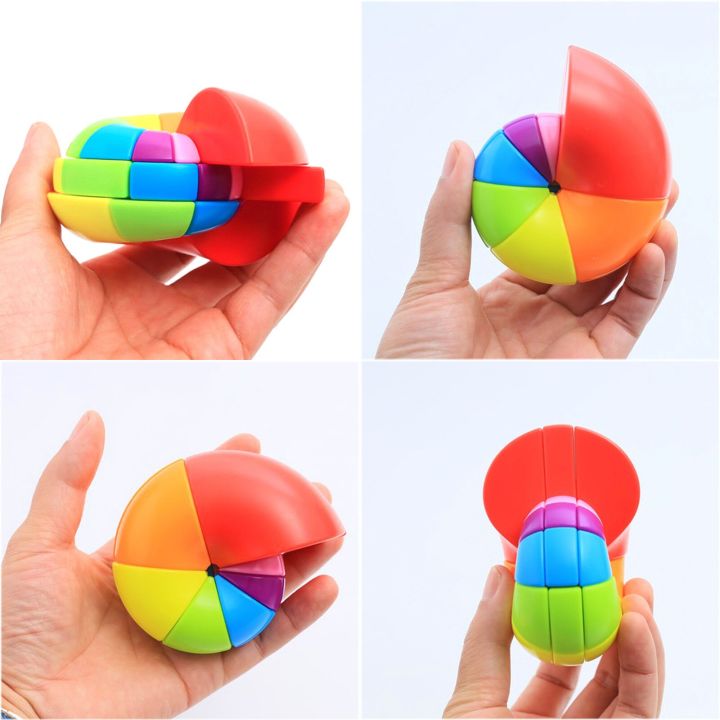 The FanXin Nautilus Cube 3x3 Stickerless multi-colored nautilus shell Rubiks Cube Brain Game challenging puzzle!