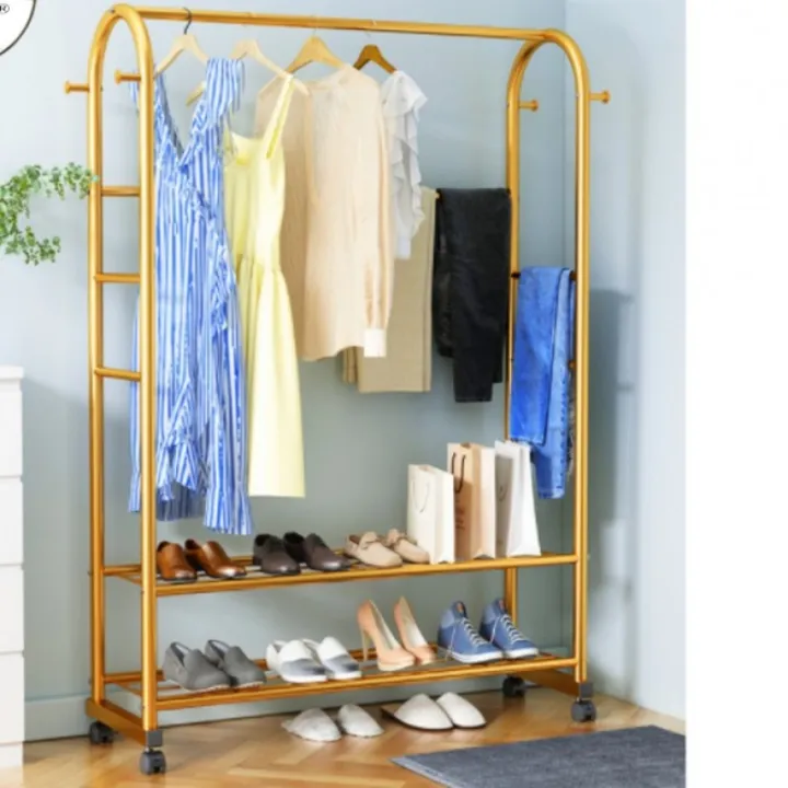 Luxury%20Floor%20Clothes%20Drying%20Rack%20Household%20Coat%20Rack%20Bedroom%20Simple%20Clothing%20Stand%20Hanger%20Fashion%20Porch%20Wardrobe%20Coat%20Shoe%20Shelf%20-%20Image%203