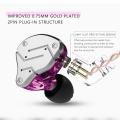 KZ ZSN Earphones DIY Dual Driver In-Ear Headphones Hybrid Headset Hifi Sterero Deep Bass Earbuds with Detachable Cable Noise for Running, Jogging, Walking. 