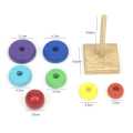 Wooden Rainbow Tower Small W-9. 