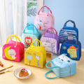 Portable Cartoon Bento Bag Lunch Lunchbox Bag Insulation Bag School Work Lunch Bag Food Fresh Cooler Bags Travel Storage Ice Bag. 